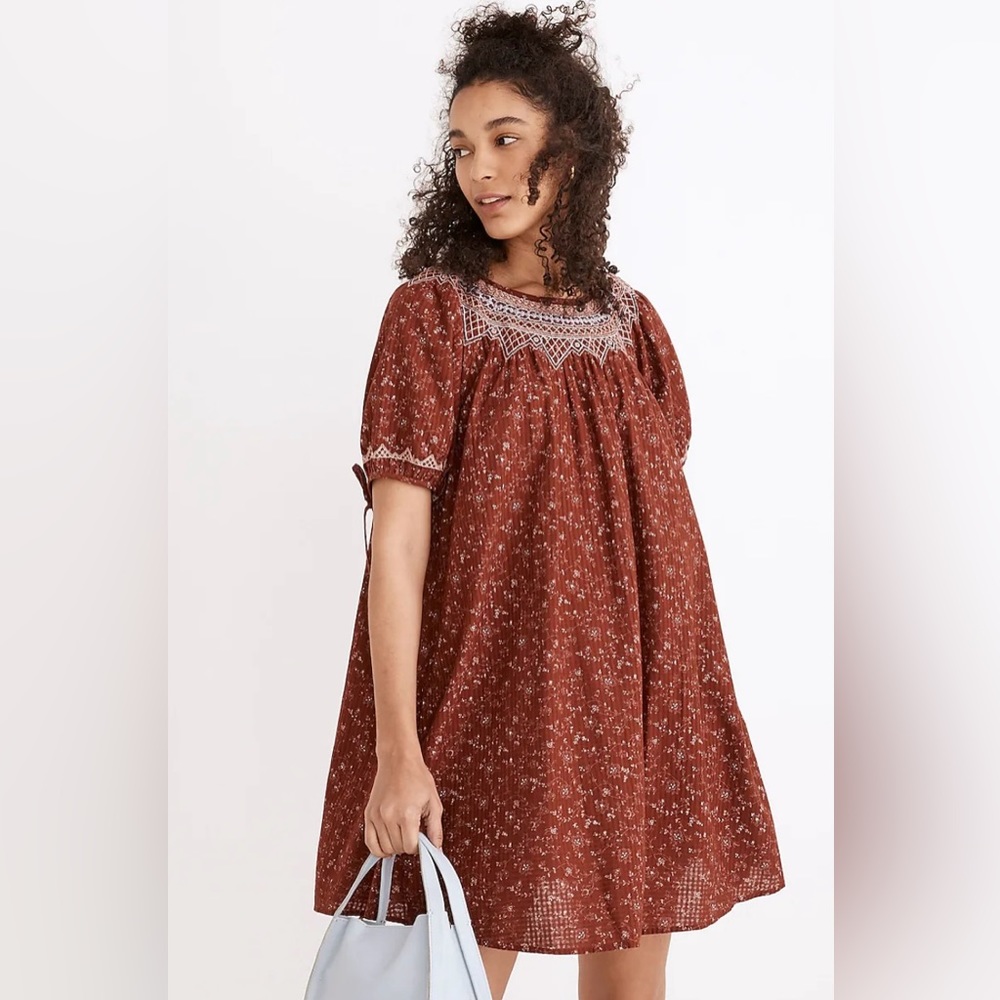 NWT Madewell Embroidered Dress